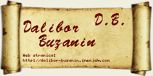 Dalibor Bužanin vizit kartica